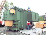 Zespół radiatora na transformatorze 39 MVA